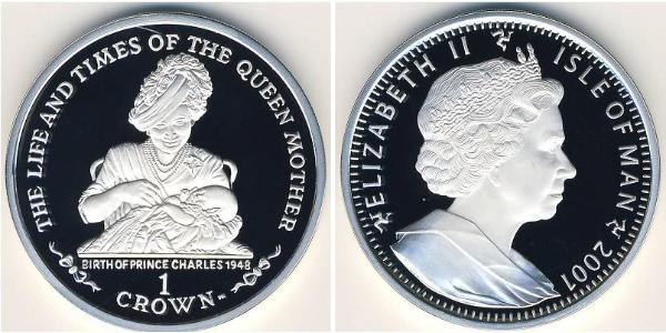 1 Krone Isle of Man Silber Elizabeth II (1926-2022)