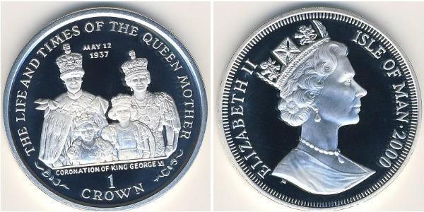 1 Krone Isle of Man Silber 