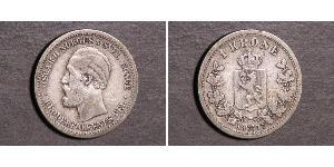 1 Krone United Kingdoms of Sweden and Norway (1814-1905) Silber Oskar II. (Schweden) (1829-1907)