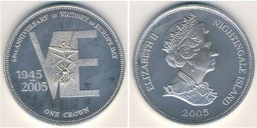 1 Krone  Silber Elizabeth II (1926-2022)