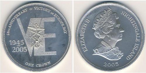 1 Krone  Silber Elizabeth II (1926-2022)