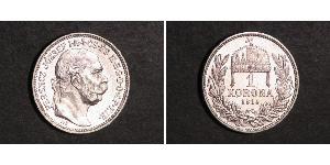 1 Krone Austria-Hungary (1867-1918) Silver Franz Joseph I (1830 - 1916)