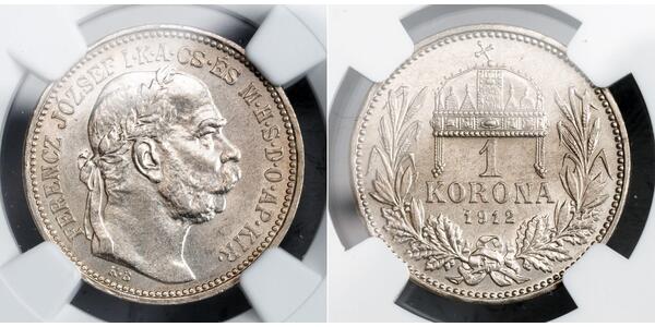 1 Krone Austria-Hungary (1867-1918) Silver Franz Joseph I (1830 - 1916)