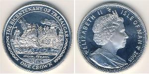 1 Krone Isle of Man Silver 