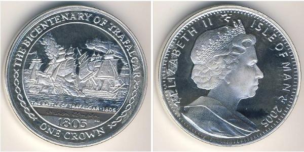 1 Krone Isle of Man Silver 