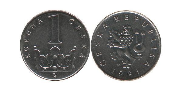 1 Krone Czech Republic Steel/Nickel 