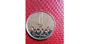 1 Krone Czechoslovakia (1918-1992) Steel/Nickel 