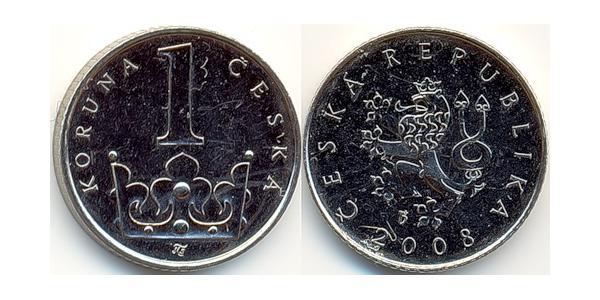 1 Krone Czechoslovakia (1918-1992) Steel/Nickel 