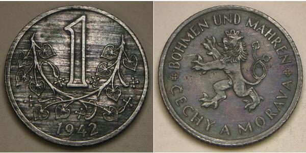 1 Krone 波希米亚 Zinc 
