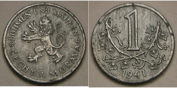 1 Krone 波希米亚 Zinc 