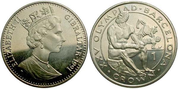 1 Krone Gibraltar  Elizabeth II (1926-2022)