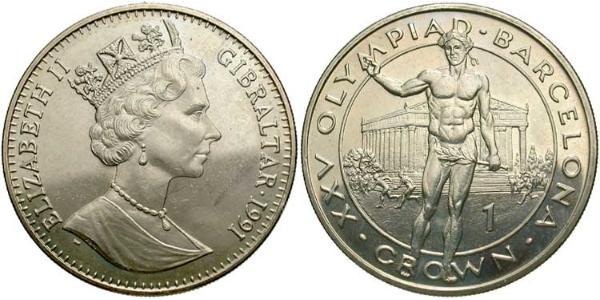 1 Krone Gibraltar  Elizabeth II (1926-2022)