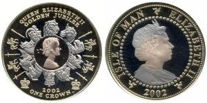 1 Krone 曼島 金 