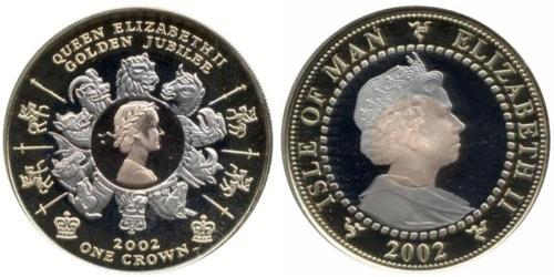 1 Krone 曼島 金 