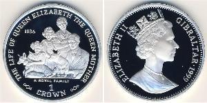 1 Krone Gibraltar 銀 