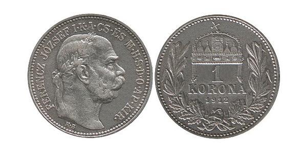 1 Krone 奥匈帝国 (1867 - 1918) 銀 弗朗茨·约瑟夫一世 (1830 - 1916)