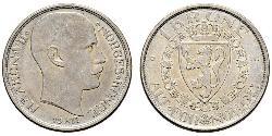 1 Krone 挪威 銀 哈康七世  (1872 - 1957)