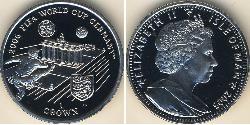 1 Krone 曼島 銀 伊丽莎白二世 (1926-2022)