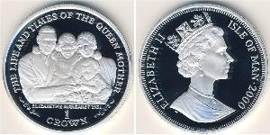 1 Krone 曼島 銀 伊丽莎白二世 (1926-2022)