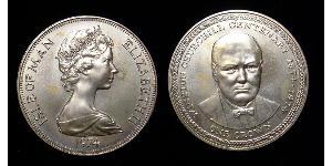 1 Krone 曼島 銀 伊丽莎白二世 (1926-2022)