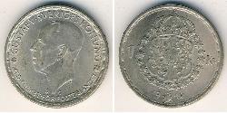 1 Krone 瑞典 銀 古斯塔夫五世 (1858 - 1950)