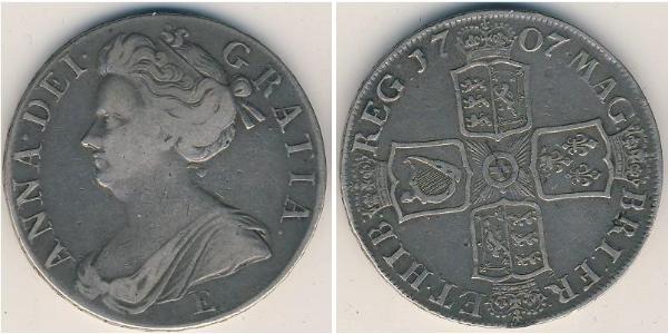 1 Krone 英国 銀 