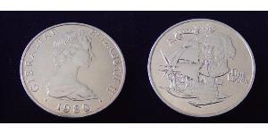 1 Krone Gibraltar 銅/镍 