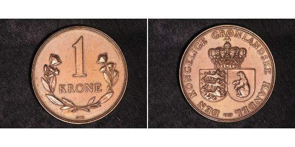 1 Krone Greenland 銅/镍 
