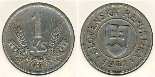 1 Krone Slovakia 銅/镍 