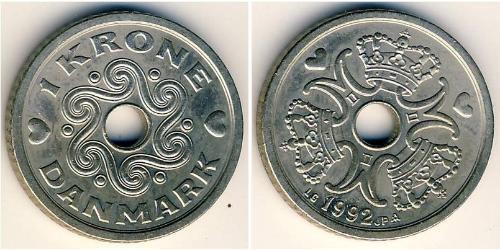 1 Krone 丹麦 銅/镍 