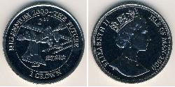 1 Krone 曼島 镍/銅 