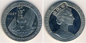 1 Krone 曼島 銅/镍 伊丽莎白二世 (1926-2022)