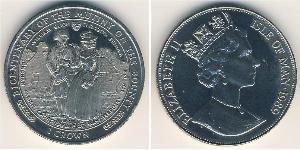 1 Krone 曼島 銅/镍 伊丽莎白二世 (1926-2022)