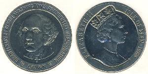 1 Krone 曼島 銅/镍 伊丽莎白二世 (1926-2022)