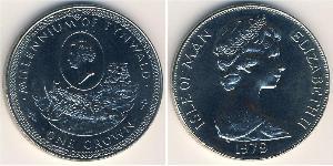 1 Krone 曼島 銅/镍 伊丽莎白二世 (1926-2022)