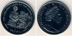 1 Krone 曼島 銅/镍 
