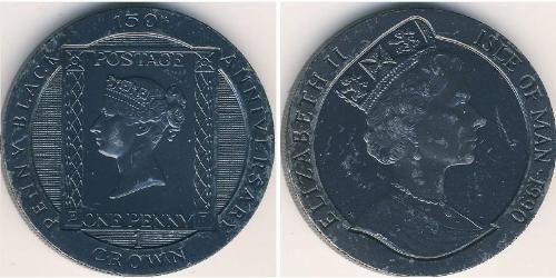 1 Krone 曼島 銅/镍 
