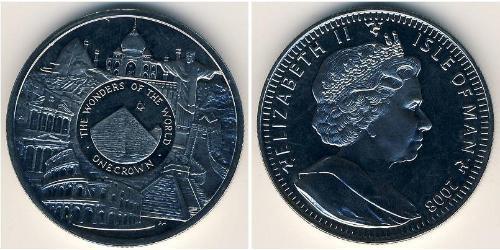 1 Krone 曼島 銅/镍 