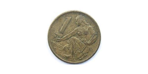 1 Krone Czechoslovakia (1918-1992) 青铜/铝 