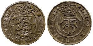 1 Krone / 4 Mark Danemark Argent Frédéric III de Danemark (1609 -1670)