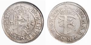 1 Krone / 4 Mark Danemark Argent Frédéric III de Danemark (1609 -1670)