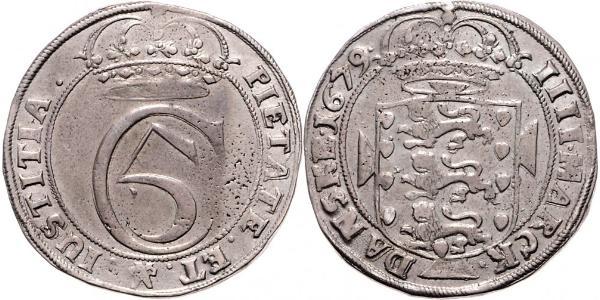 1 Krone / 4 Mark Denmark Silver 