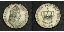1 Krone / 4 Mark 丹麦 銀 