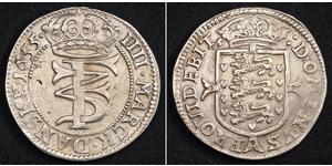 1 Krone / 4 Mark 丹麦 銀 弗雷德里克三世 (丹麦) (1609 -1670)