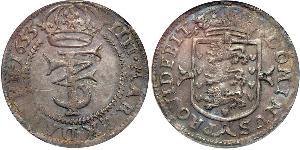 1 Krone / 4 Mark 丹麦 銀 弗雷德里克三世 (丹麦) (1609 -1670)