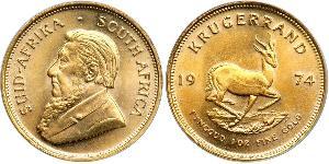 1 Krugerrand Sudáfrica Oro Paul Kruger (1825 - 1904)