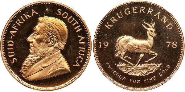 1 Krugerrand Південно-Африканська Республіка Золото Поль Крюгер (1825 - 1904)