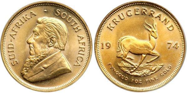 1 Krugerrand Південно-Африканська Республіка Золото Поль Крюгер (1825 - 1904)