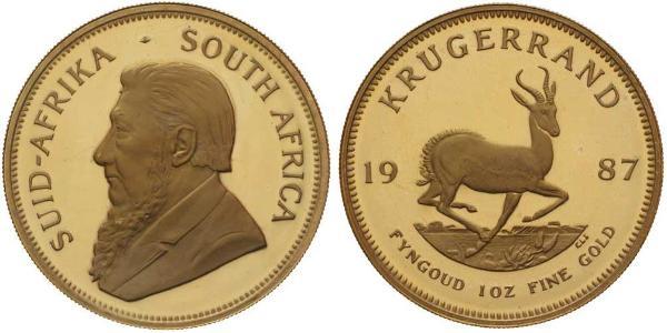 1 Krugerrand Південно-Африканська Республіка Золото Поль Крюгер (1825 - 1904)