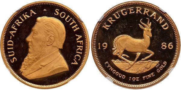 1 Krugerrand Південно-Африканська Республіка Золото Поль Крюгер (1825 - 1904)